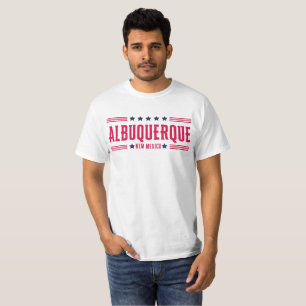 ALBUQUERQUE NEW MEXICO Stars and Stripes T-Shirt