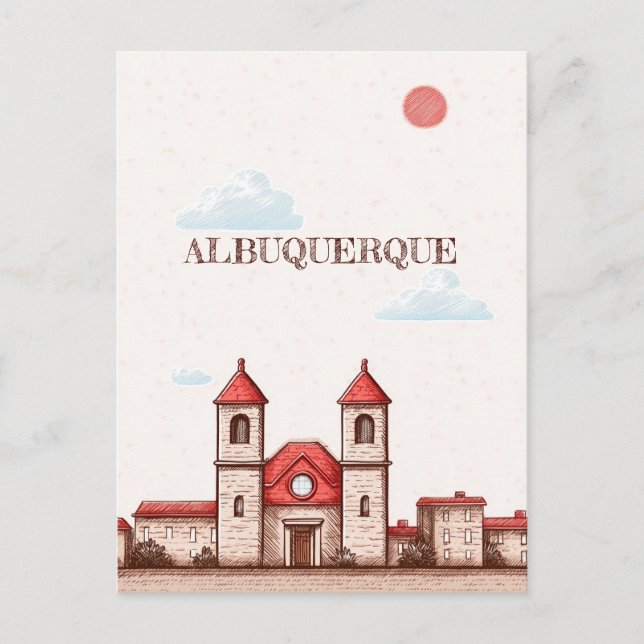 Albuquerque New Mexico Travel Postcard (Front)