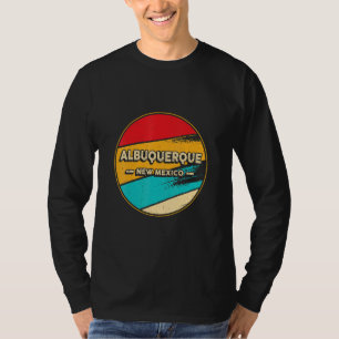 Albuquerque Retro Vintage Sunset Us State New Mexi T-Shirt