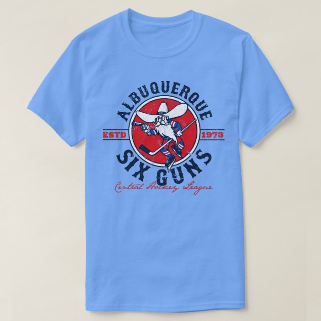 Albuquerque Six Guns T-Shirt (Design Front)