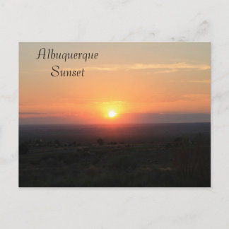 Albuquerque sunset postcard