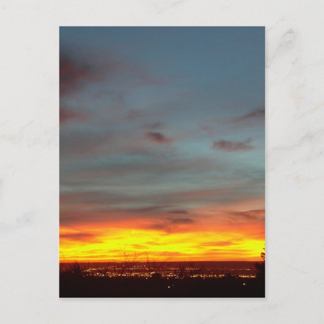 Albuquerque Sunset Postcard (Front)