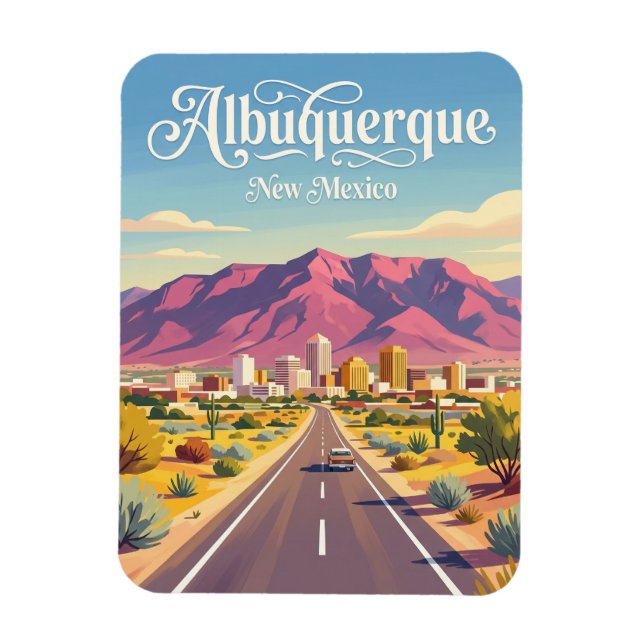 Albuquerque USA Magnet (Vertical)