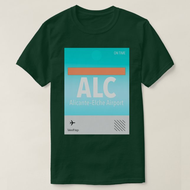 ALC AlicanteElche Airporttag  T-Shirt (Design Front)