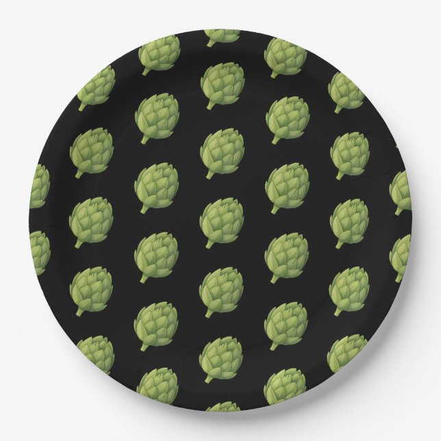 Alcachofas Paper Plate (Front)