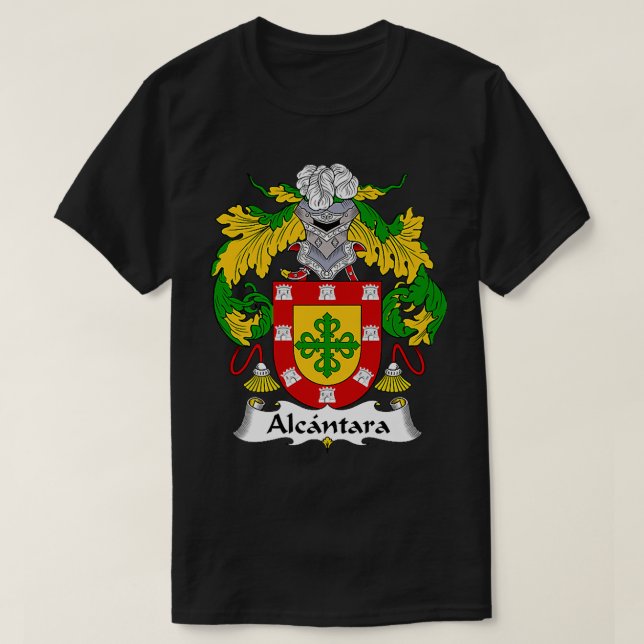 Alcantara Coat of Arms  Family Crest Premium  T-Shirt (Design Front)
