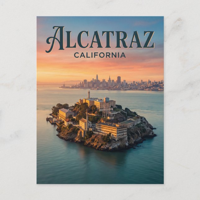 Alcatraz Island California Postcard (Front)