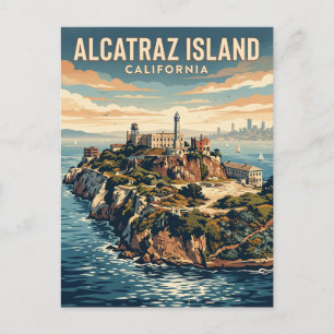 Alcatraz Island California Postcard
