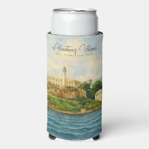 Alcatraz Island – San Francisco Travel Landmark Seltzer Can Cooler