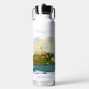 Alcatraz Island – San Francisco Travel Landmark Water Bottle