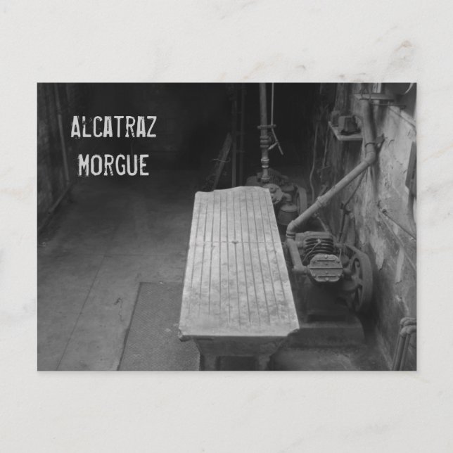 Alcatraz Morgue Postcard (Front)