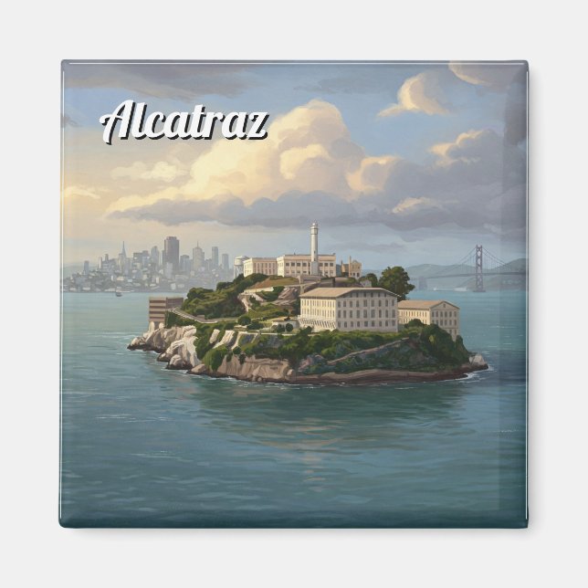 Alcatraz San Francisco Travel Magnet (Front)