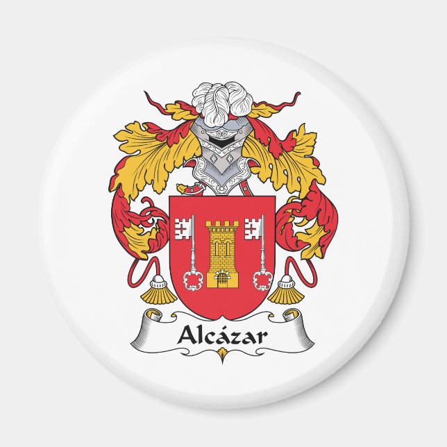 Alcazar Family Crest Magnet (Front)