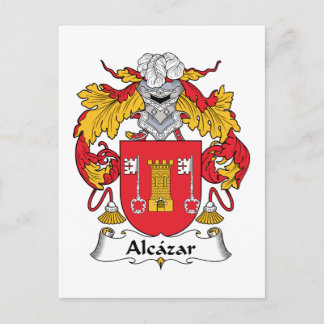 Alcazar Family Crest Postcard