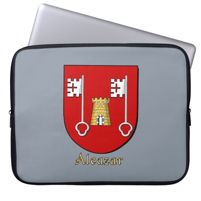 Alcazar Family Shield Laptop Sleeve (Front)
