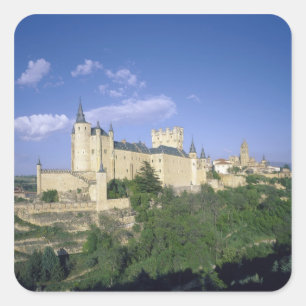 Alcazar, Segovia, Castile Leon, Spain 2 Square Sticker