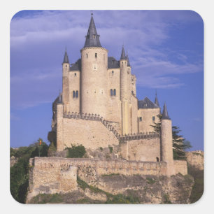 Alcazar, Segovia, Castile Leon, Spain, Unesco Square Sticker