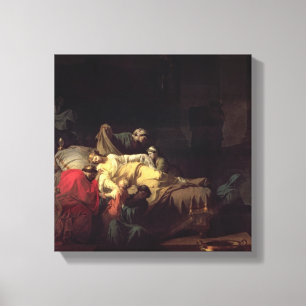 Alcestis sacrifices herself to save her husband Ad Canvas Print