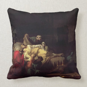 Alcestis sacrifices herself to save her husband Ad Cushion