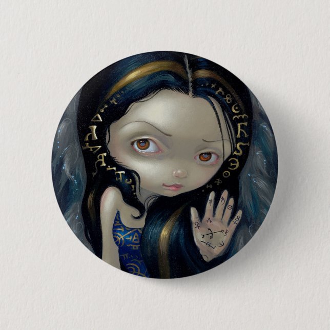 "Alchemical Angel V" Button (Front)