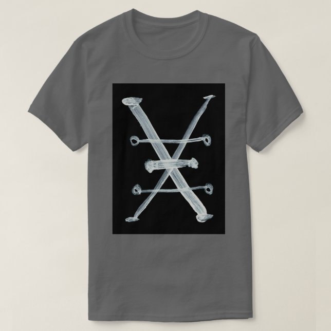 Alchemical Symbols Copper One Inverted T-Shirt (Design Front)