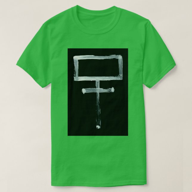 Alchemical Symbols Potassium One Inverted T-Shirt (Design Front)