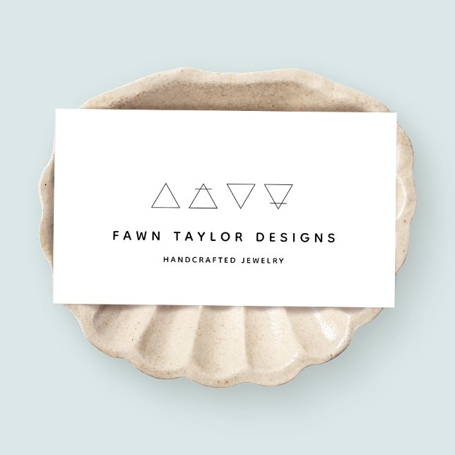 Alchemical Symbols White Business Card (Creator Uploaded)