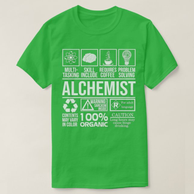 Alchemist Chemicker Science T-Shirt (Design Front)