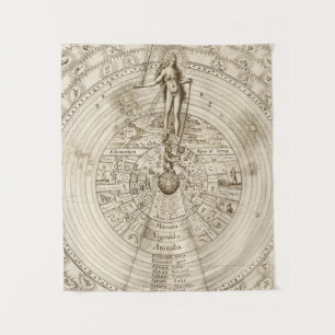Alchemist Robert Fludd - As Above So Below Tapestry