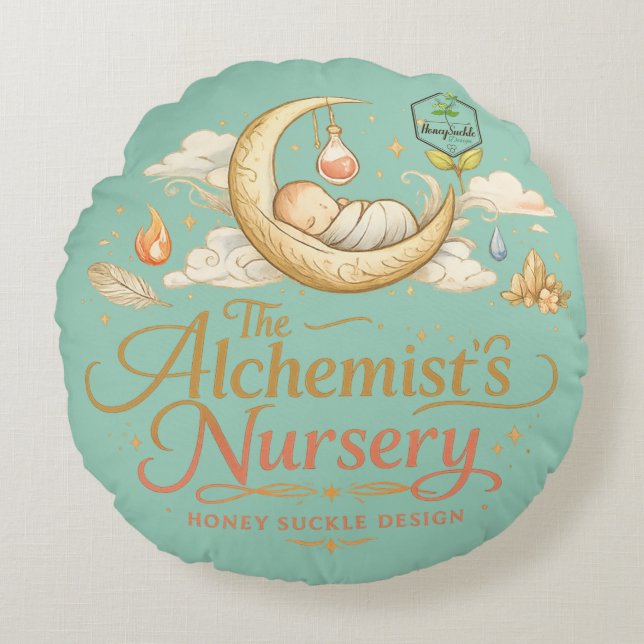 Alchemist's Nursery Round Cushion (Front)