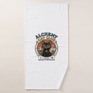 Alchemy Cat Cat Lover Gift - Alchemy Cat Club_1 Bath Towel