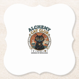 Alchemy Cat Cat Lover Gift - Alchemy Cat Club_1 Paper Coaster