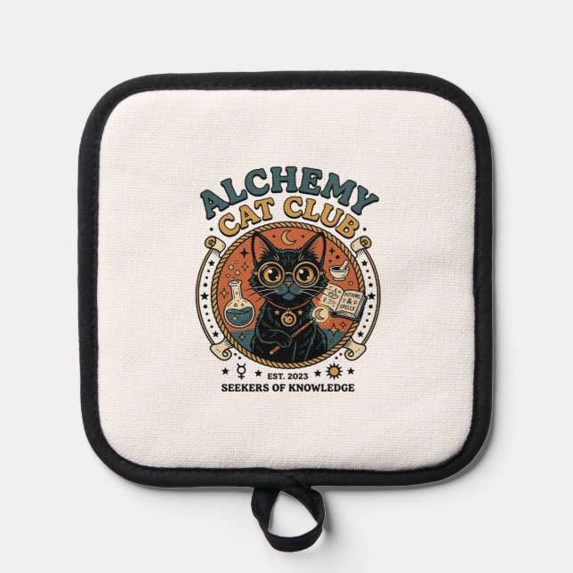 Alchemy Cat Cat Lover Gift - Alchemy Cat Club_1 Pot Holder (Front)