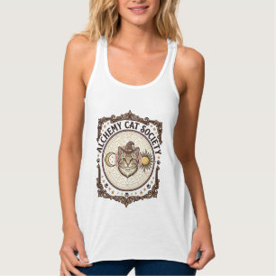 Alchemy Cat Society Cat Alchemy Vintage Vector Art Singlet