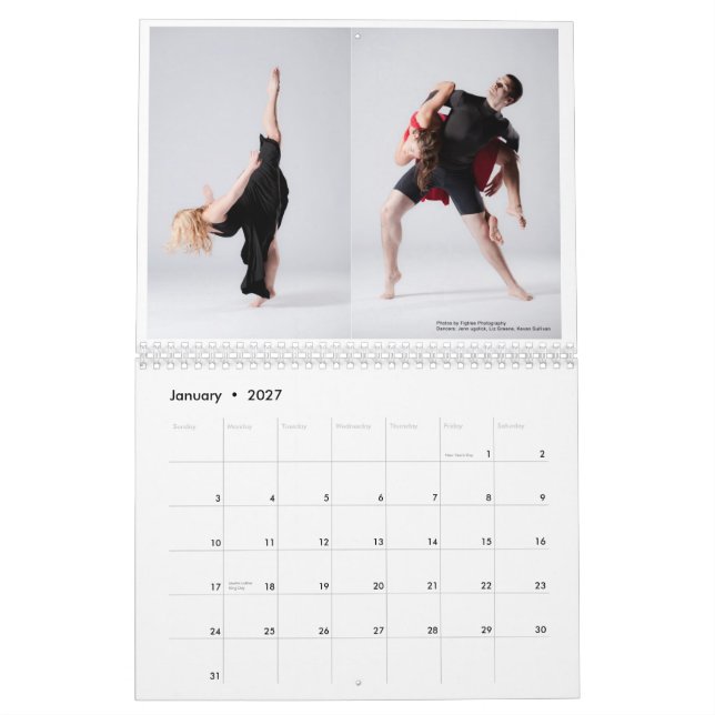 Alchemy Dance Company Calendar (Jan 2027)