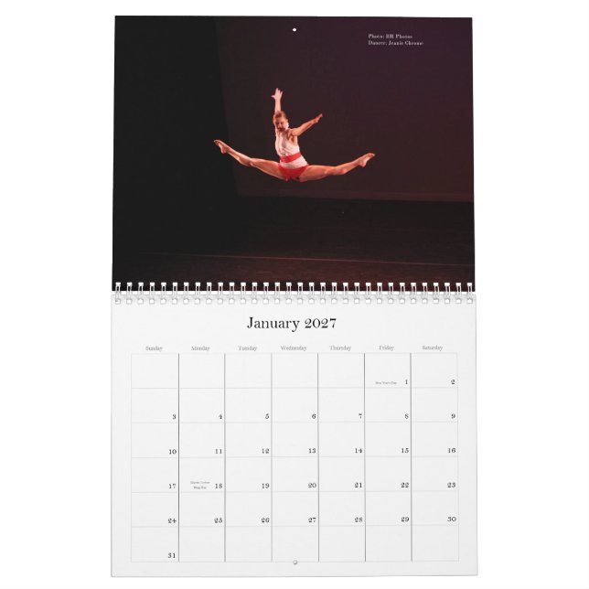 Alchemy Dance Company Jan-Dec 2010 Calendar (Jan 2027)