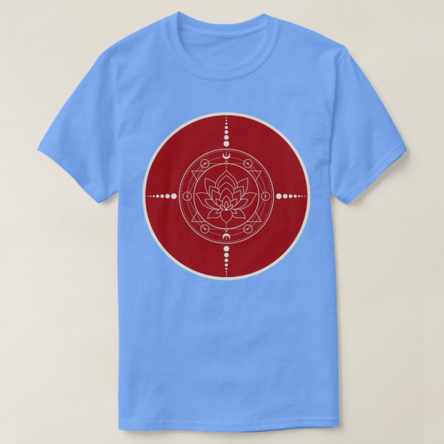 Alchemy Design 8 Red and Gold Circle T-Shirt (Design Front)