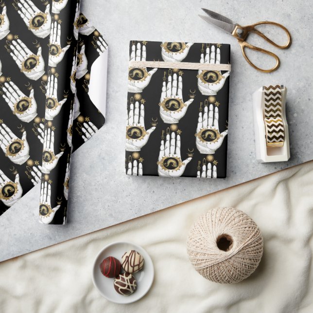 Alchemy Hand of Mystery Pattern Wrapping Paper (Crafts)