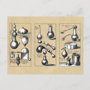 Alchemy Laboratory Mortar and Pestle Postcard