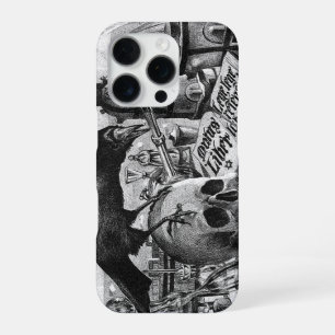 Alchemy Laboratory Raven and Human Skull iPhone 16 Pro Case