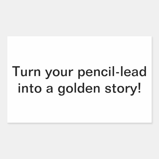 Alchemy Lead to Gold Hankamer Artjunkhaus Fun Joy! Rectangular Sticker (Front)