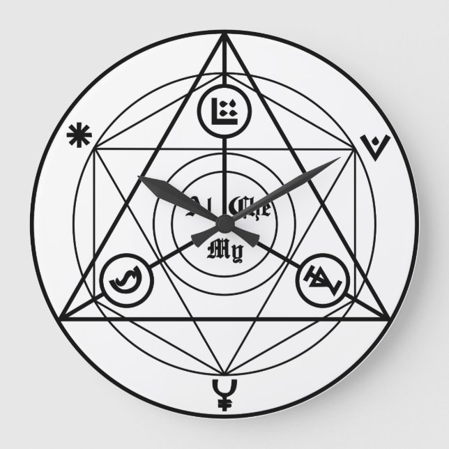 Alchemy manifesto large clock (Front)