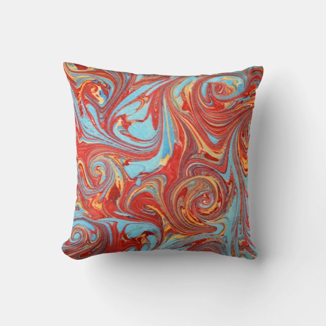 'Alchemy' marbled cushion (Front)