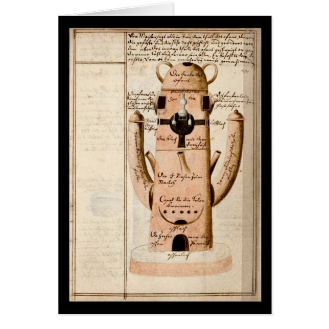 Alchemy Notebook By Johann Grasshoff 1620 Plate 17 (Front)