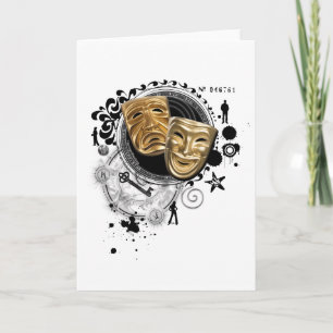 Alchemy of Acting Drama Masks Card