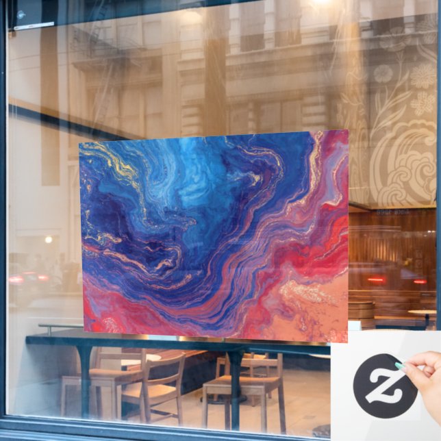“Alchemy of Currents” – A Colourful Abstract (Cafe Window)