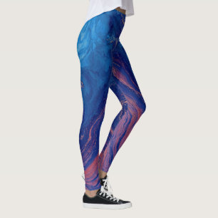 “Alchemy of Currents” – A Colourful Abstract Leggings