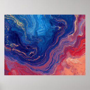 “Alchemy of Currents” – A Colourful Abstract Poster