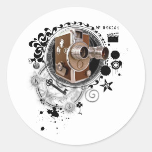 Alchemy of Filmmaking Image Classic Round Sticker