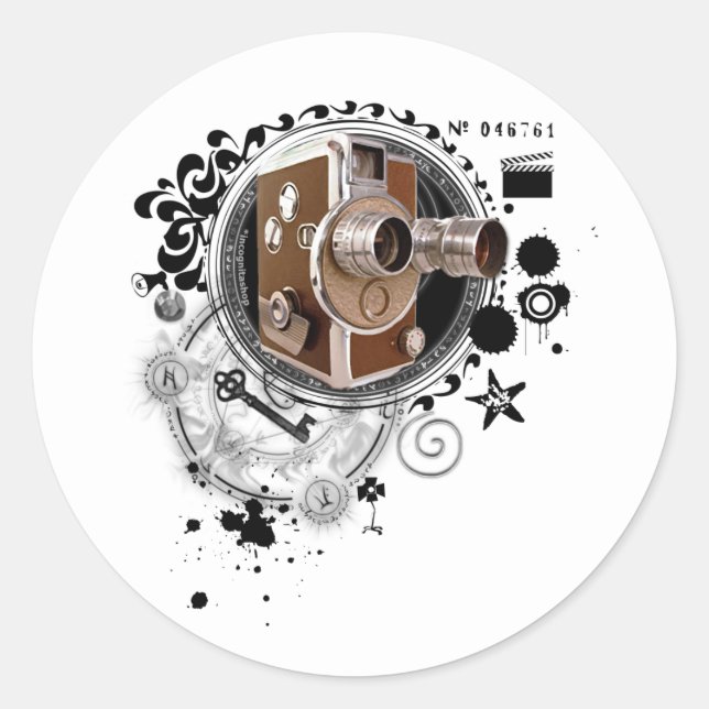 Alchemy of Filmmaking Image Classic Round Sticker (Front)